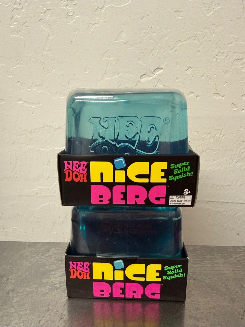 Nee Doh Authentic Nice Berg Kids Squish Toy - Teal Big One!